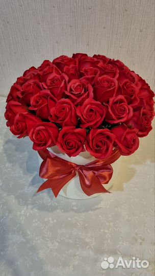Букет из 41 мыльный розы