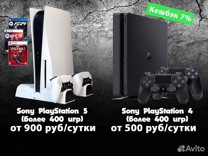Аренда продажа прокат Sony Playstation ps4 ps5 пс