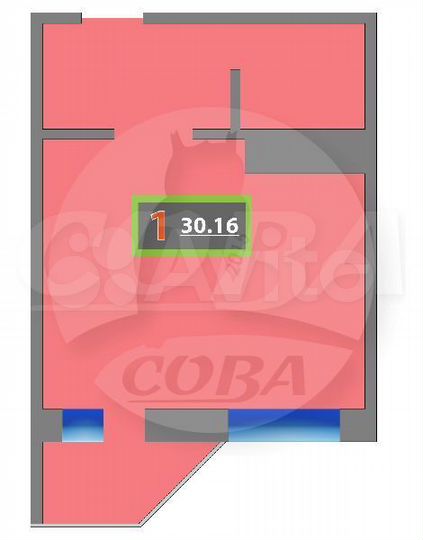 Квартира-студия, 28 м², 11/16 эт.