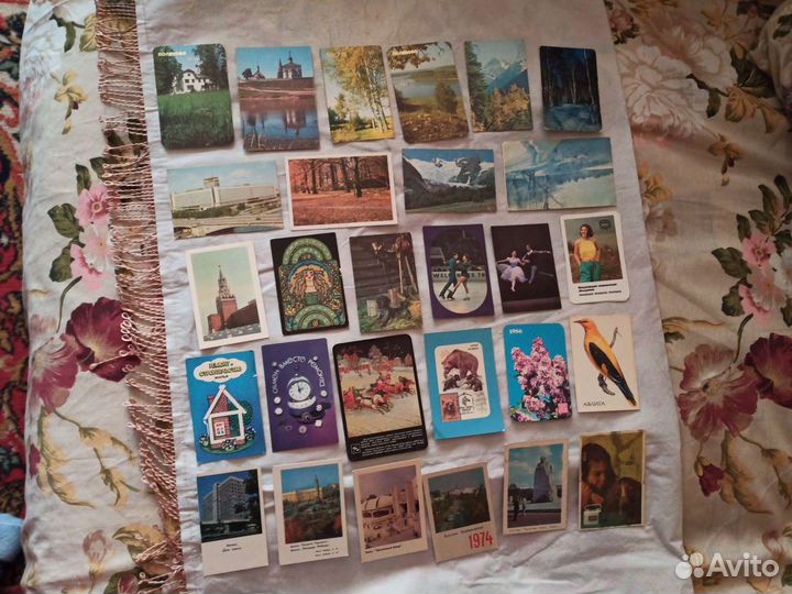 Календарики 80-90х годов