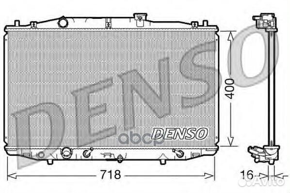 Радиатор системы охлаждения двс DRM40024 Denso