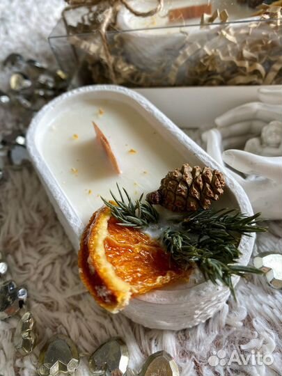 Ароматическая свеча ручной работы