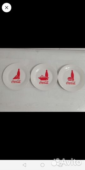 Новая десертная тарелка”Coca-cola”