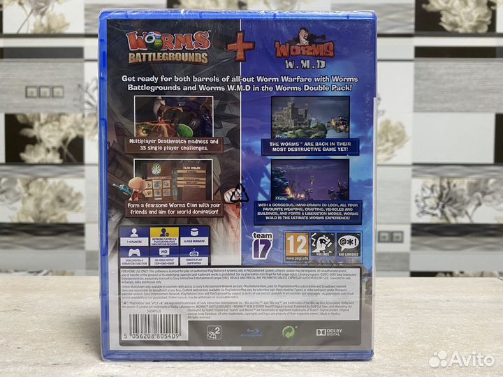 Worms Battlegrounds + Worms WMD (Новый Диск) PS4