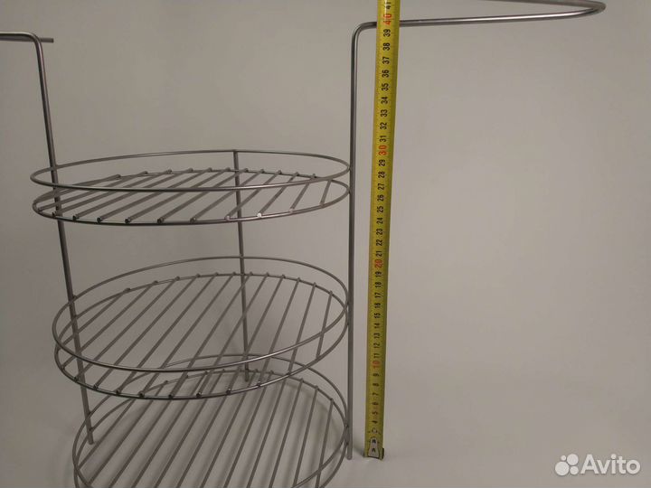 Этажерка для тандыра 3-х ярусная, 27 см, с усами