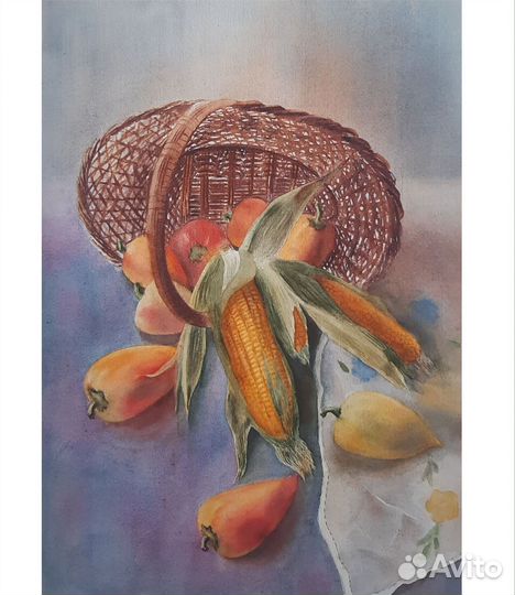 Картина акварель натюрморт