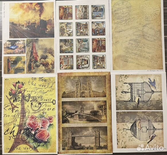 Декупажные карты А4