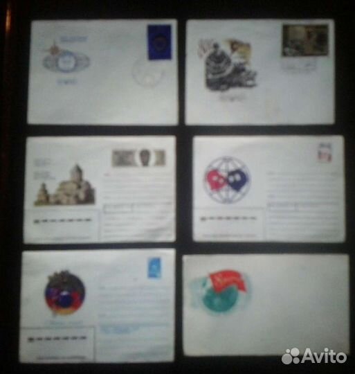 Конверты.Открытки.Россия. Мир