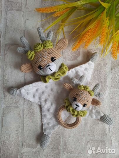 Комфортер и погремушка-грызунок