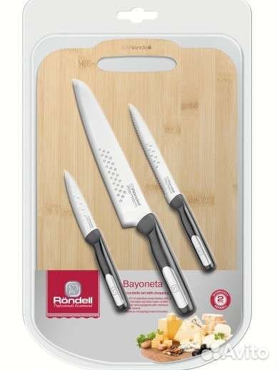 Набор из 3 ножей и разделочной доскиRondell