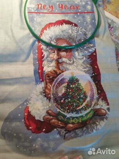 Остатки набора для вышивания