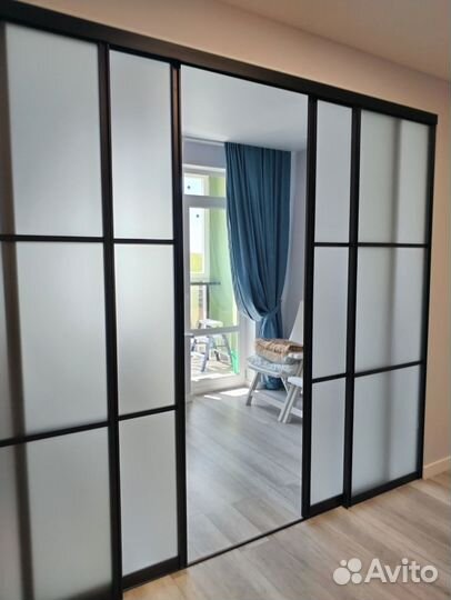 Стеклянные перегородки в стиле лофт