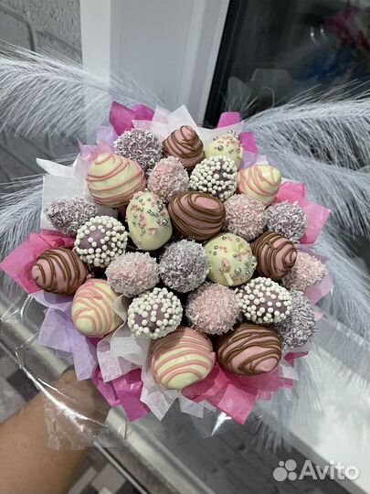 Букет из клубники в шоколаде