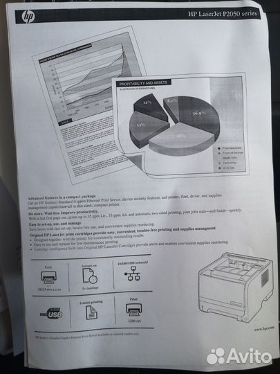 Принтер HP laserJet 2055 d