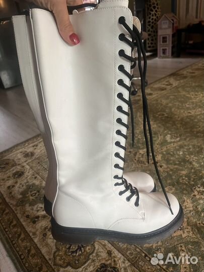 Ботинки сапоги на шнурках 41