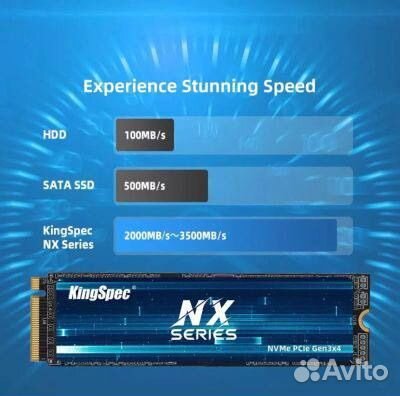 Новый SSD KingSpec M.2 NVMe 256Gb 3500 Mb/s