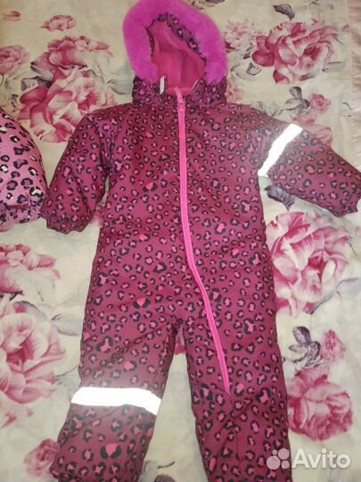 Комбинезон зимний для девочки(для двойни)