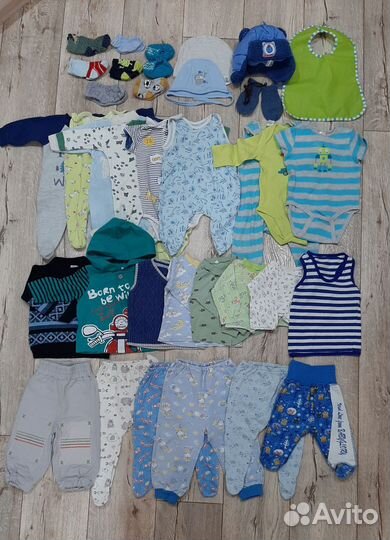Вещи пакетом от 0-1года мальчику