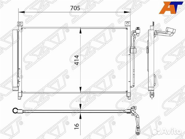 Радиатор кондиционера nissan murano #Z52 15, nissan murano Z52 16