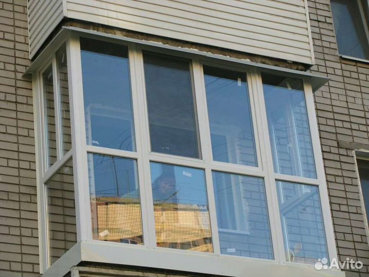 Балкон пластиковый, окна пвх с отделкой