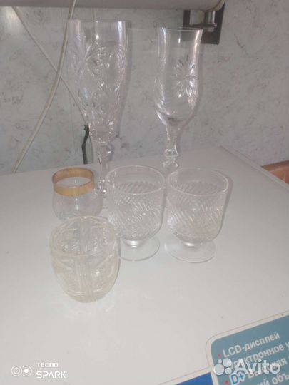 Стопки и фужеры хрусталь