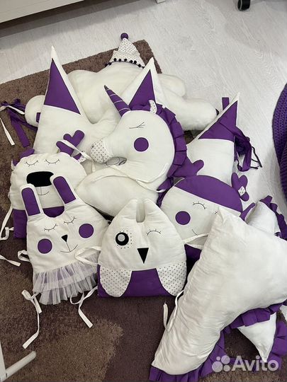 Бортики в кровать