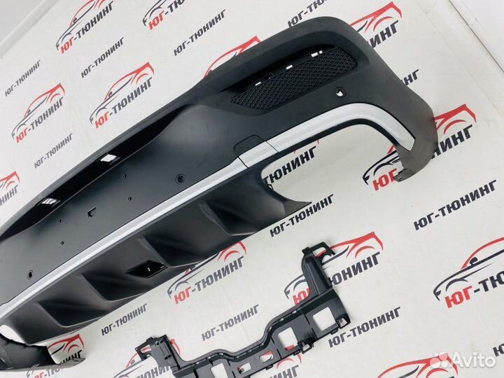 Диффузор 53 amg chrome на mercedes-benz gle-coupe