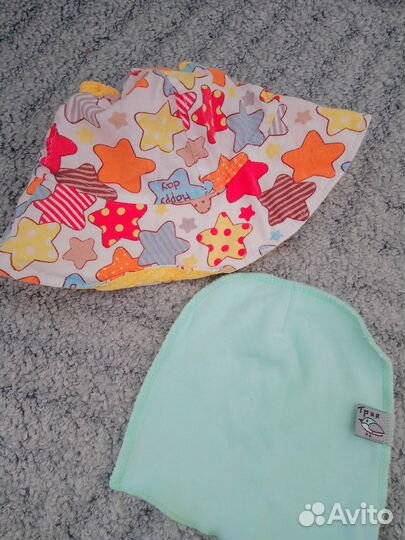 Панама и шапочка на малыша