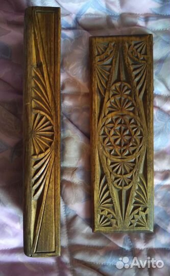 Шкатулки, винтаж, резьба, СССР