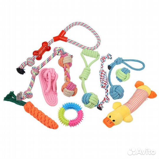 Грызунки, набор игрушек для собак 11 в 1