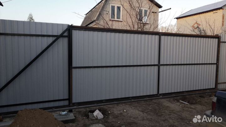 Услуги сварщика, Откатные ворота. Бурение лунок