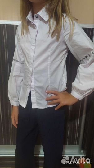 Рубашка школьная 128 134