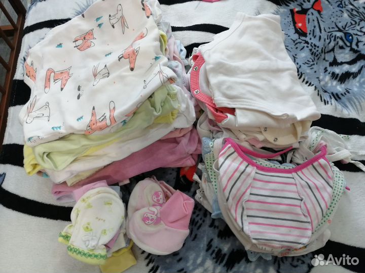 Детские вещи от 0 до 6 месяцев пакетом
