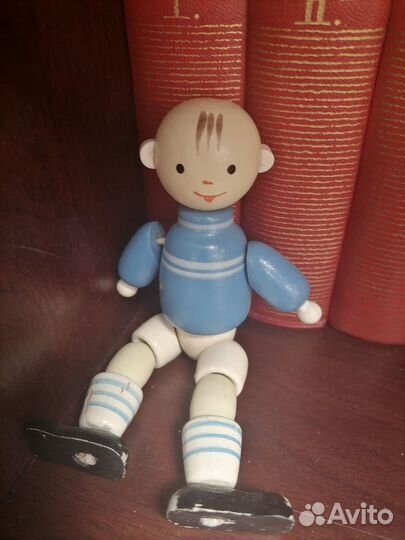 Деревянные игрушки СССР футболист