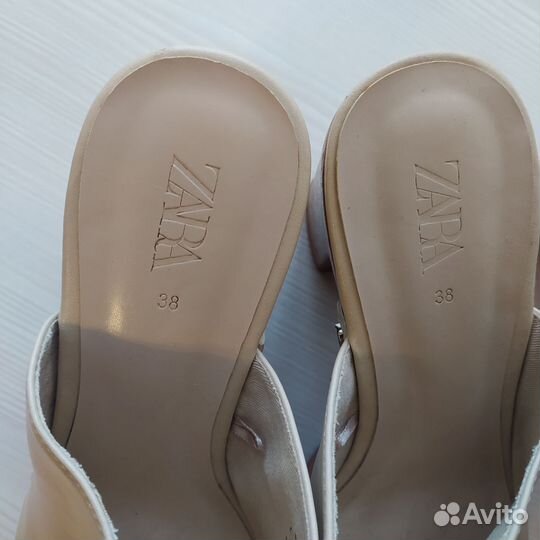 Шлепанцы zara 38