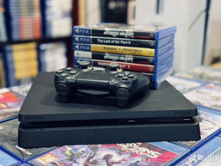 Sony PS4 прошитая с играми гарантия 1 год