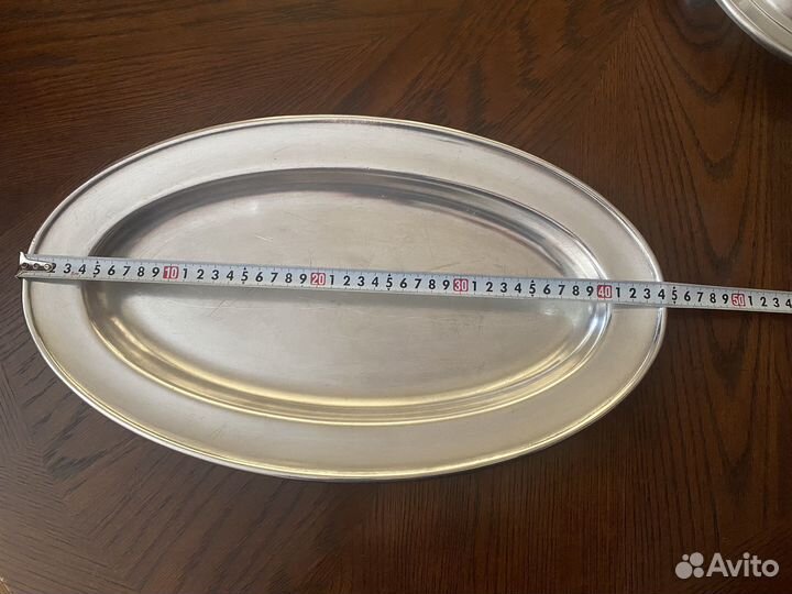 Поднос- блюдо 44 см кольч. мельхиор