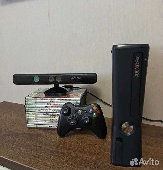 Xbox 360 с кинектом и играми