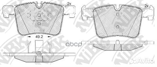 Колодки тормозные BMW 1(F20) /2(F22) /3(F30) /4(F3
