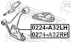Рычаг передний левый (nissan maxima/cefiro A32