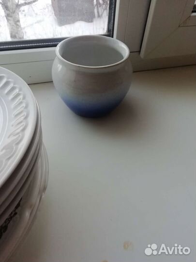 Посуда: вазы, салатник, горшочек, заварник