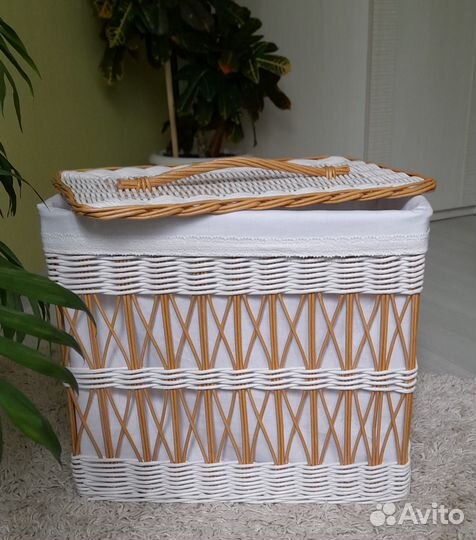 Корзина с чехлом для белья
