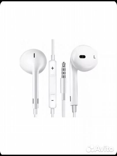 Наушники earpods проводные с микрофоном 3.5мм