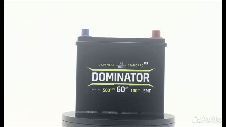 Аккумулятор dominator 60 А D23
