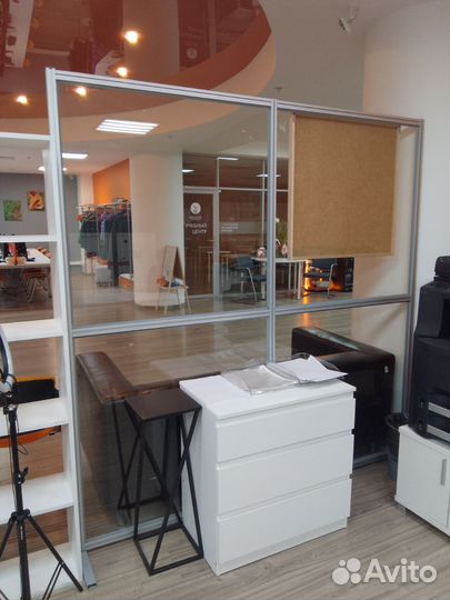 Офисные перегородки из стекла бу