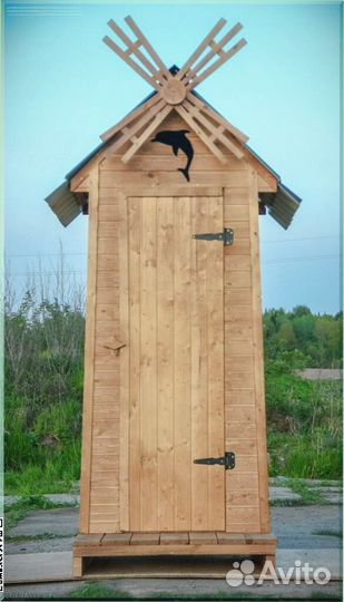 Дачный туалет с дельфином AMQ