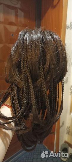 Парик- хвост на заколке