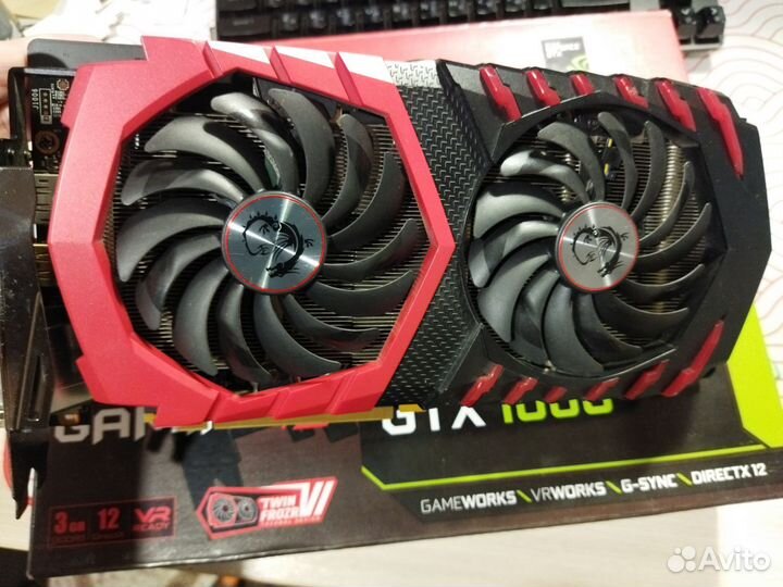 Видеокарта MSI GTX 1060 gaming X 3GB