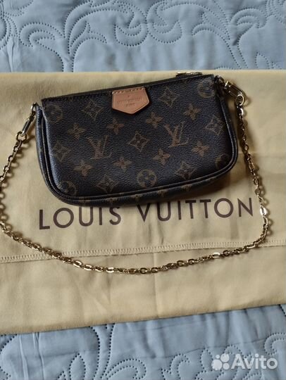 Сумка клатч Louis Vuitton pochette mini оригинал