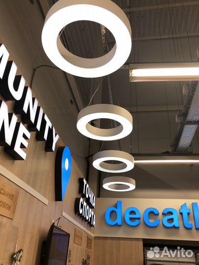 Дизайнерские фигурные Лэд светильники (люстры)